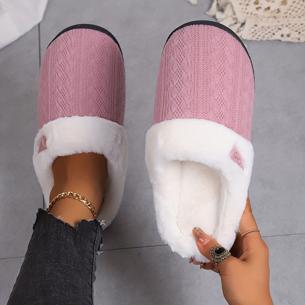 Fluffy Slippers Luxurious Plush Indoor Slides