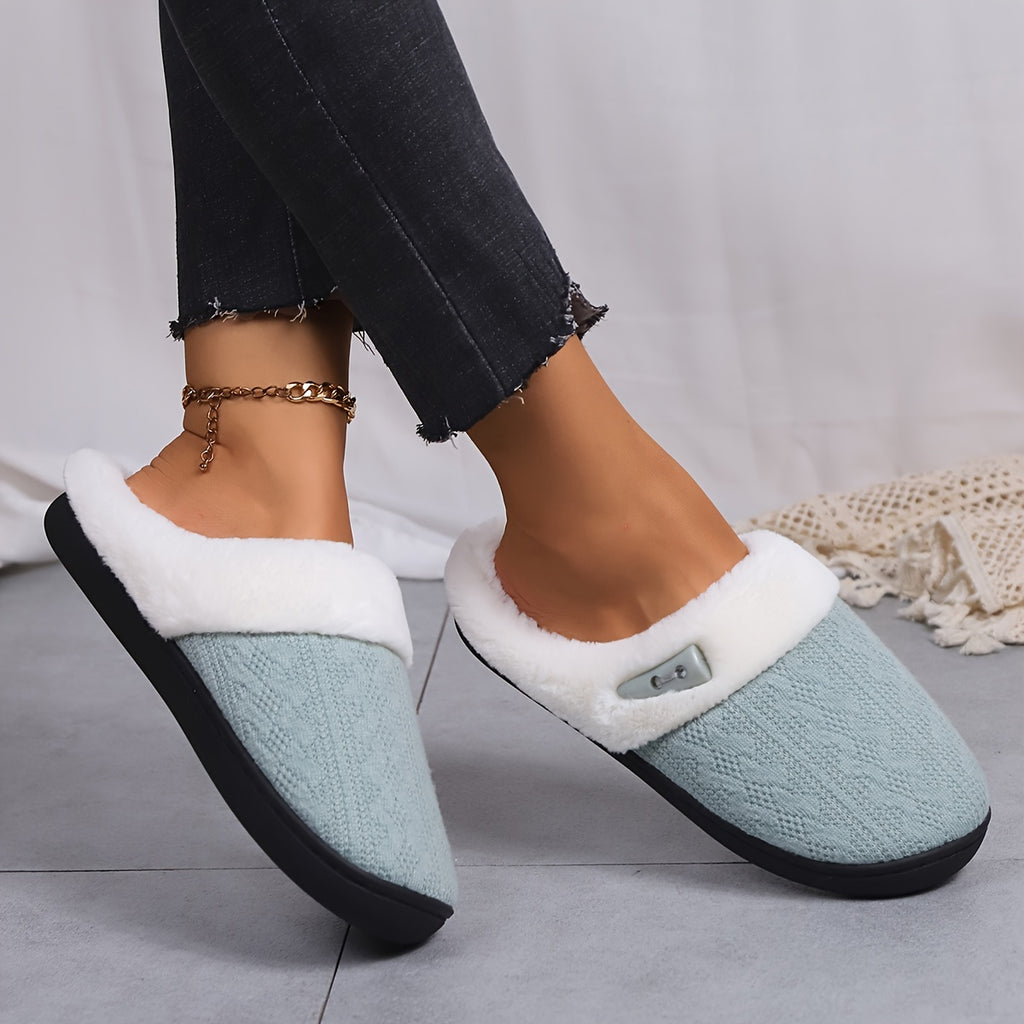 Fluffy Slippers Luxurious Plush Indoor Slides