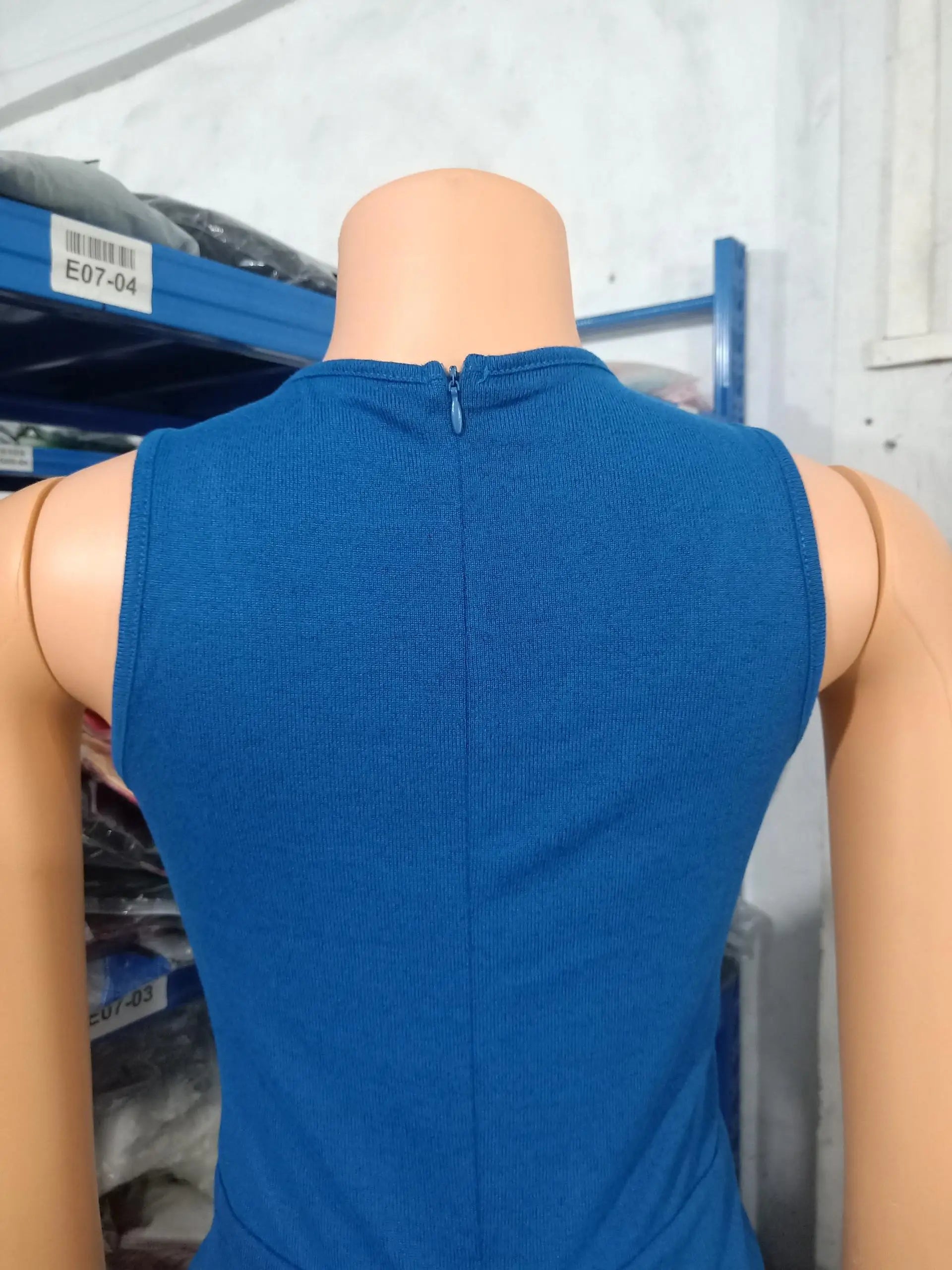 Two Piece Set Women Outfit U-Neck Sleeveless Skinny Jumpsuit set