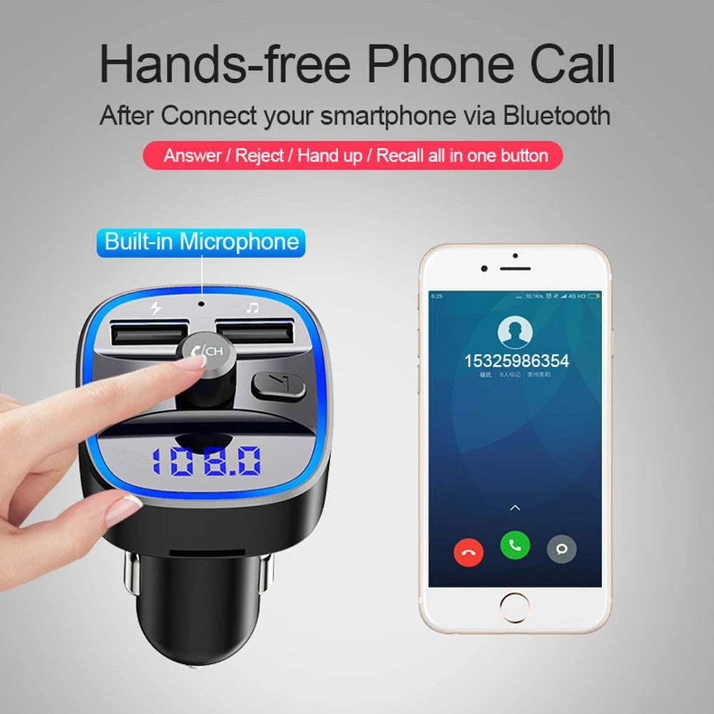 Dual USB Fast Charging 5.0 Audio Receiver MP3 Player