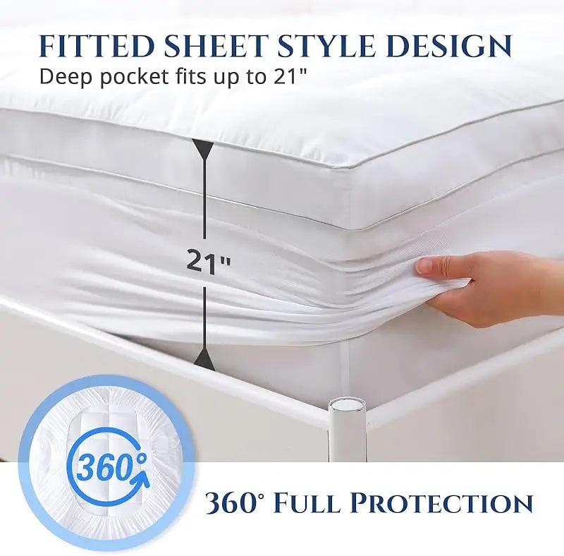 Extra Thick Mattress Cover Quilted Fitted Mattress Protector