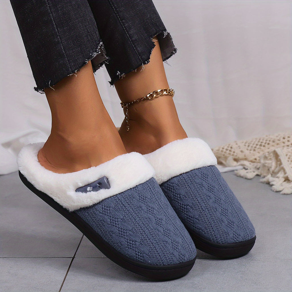 Fluffy Slippers Luxurious Plush Indoor Slides